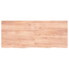 Vegghylle lysebrun 120x50x(2-4) cm behandlet heltre eik