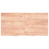 Vegghylle lysebrun 120x60x(2-4) cm behandlet heltre eik