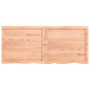 Vegghylle lysebrun 140x60x(2-4) cm behandlet heltre eik
