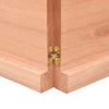 Vegghylle lysebrun 140x60x(2-4) cm behandlet heltre eik