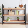 Vegghylle lysebrun 140x60x(2-6) cm behandlet heltre eik
