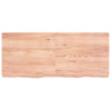 Vegghylle lysebrun 140x60x(2-6) cm behandlet heltre eik