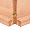 Vegghylle lysebrun 140x60x(2-6) cm behandlet heltre eik