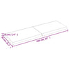 Vegghylle lysebrun 160x50x(2-6) cm behandlet heltre eik