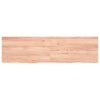 Vegghylle lysebrun 120x50x(2-6) cm behandlet heltre eik