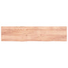Vegghylle lysebrun 220x50x(2-6) cm behandlet heltre eik