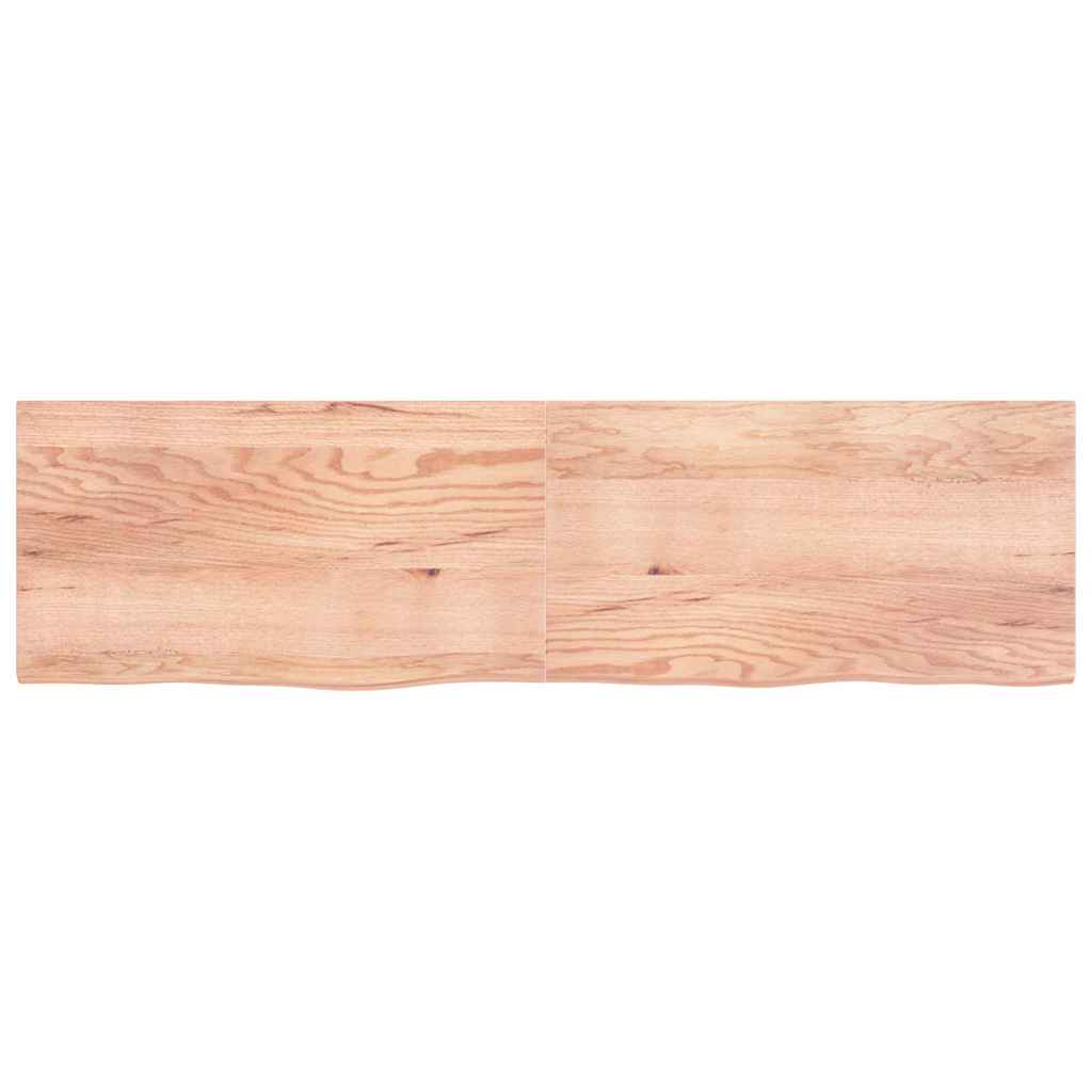 Vegghylle lysebrun 220x60x(2-4) cm behandlet heltre eik