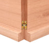 Vegghylle lysebrun 220x60x(2-4) cm behandlet heltre eik