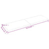 Vegghylle lysebrun 220x60x(2-4) cm behandlet heltre eik