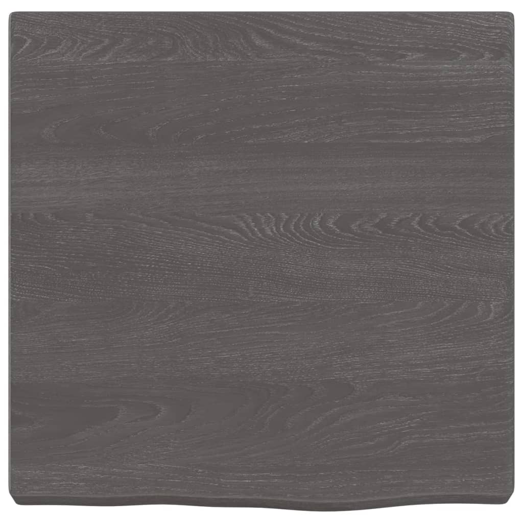 Vegghylle mørkebrun 40x40x(2-4) cm behandlet heltre eik
