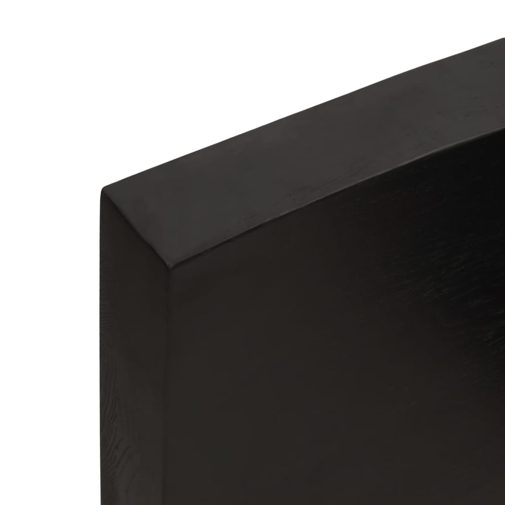 Vegghylle mørkebrun 40x60x(2-6) cm behandlet heltre eik