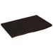 Vegghylle mørkebrun 60x40x2 cm behandlet heltre eik