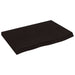 Vegghylle mørkebrun 60x40x(2-4) cm behandlet heltre eik