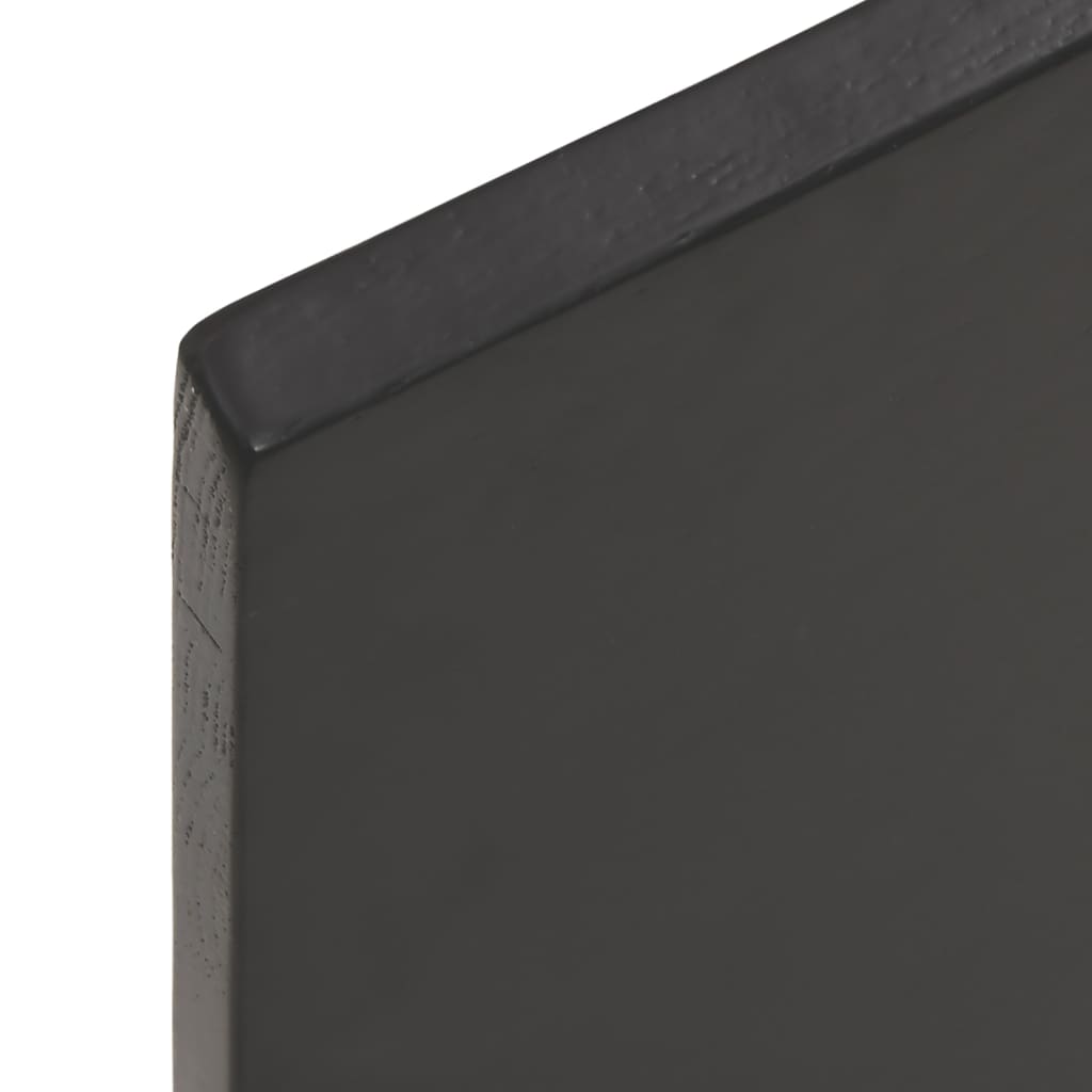 Vegghylle mørkebrun 100x60x2 cm behandlet heltre eik