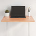 Bordplate lysebrun 60x50x2cm behandlet heltre eik naturlig kant