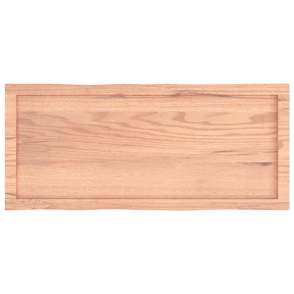 Bordplate lysebrun 100x40x(2-4)cm behandlet heltre naturlig