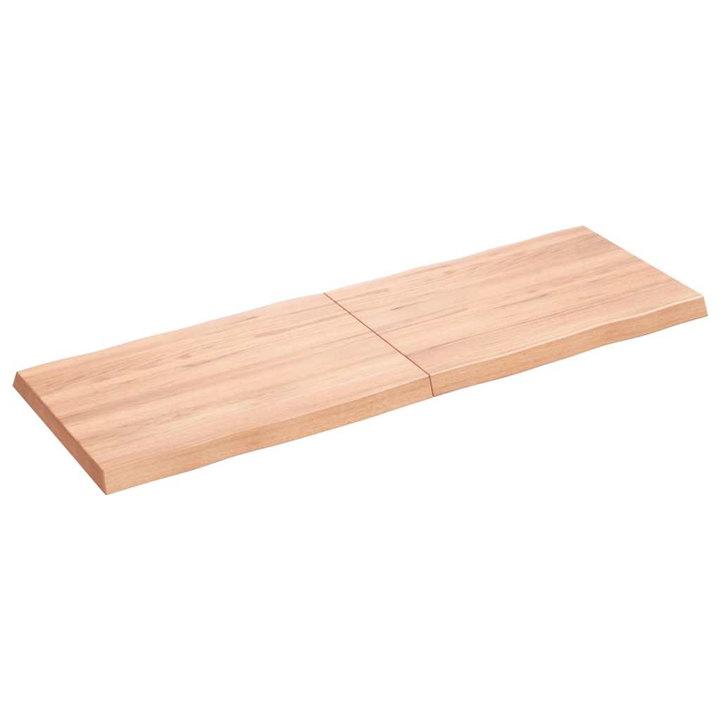 Bordplate lysebrun 120x40x(2-4)cm behandlet heltre naturlig