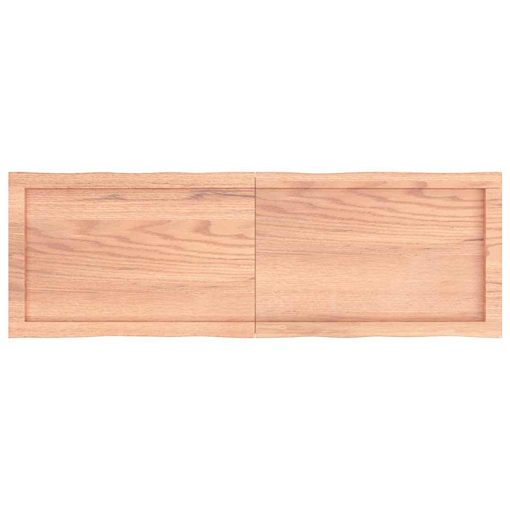 Bordplate lysebrun 120x40x(2-4)cm behandlet heltre naturlig