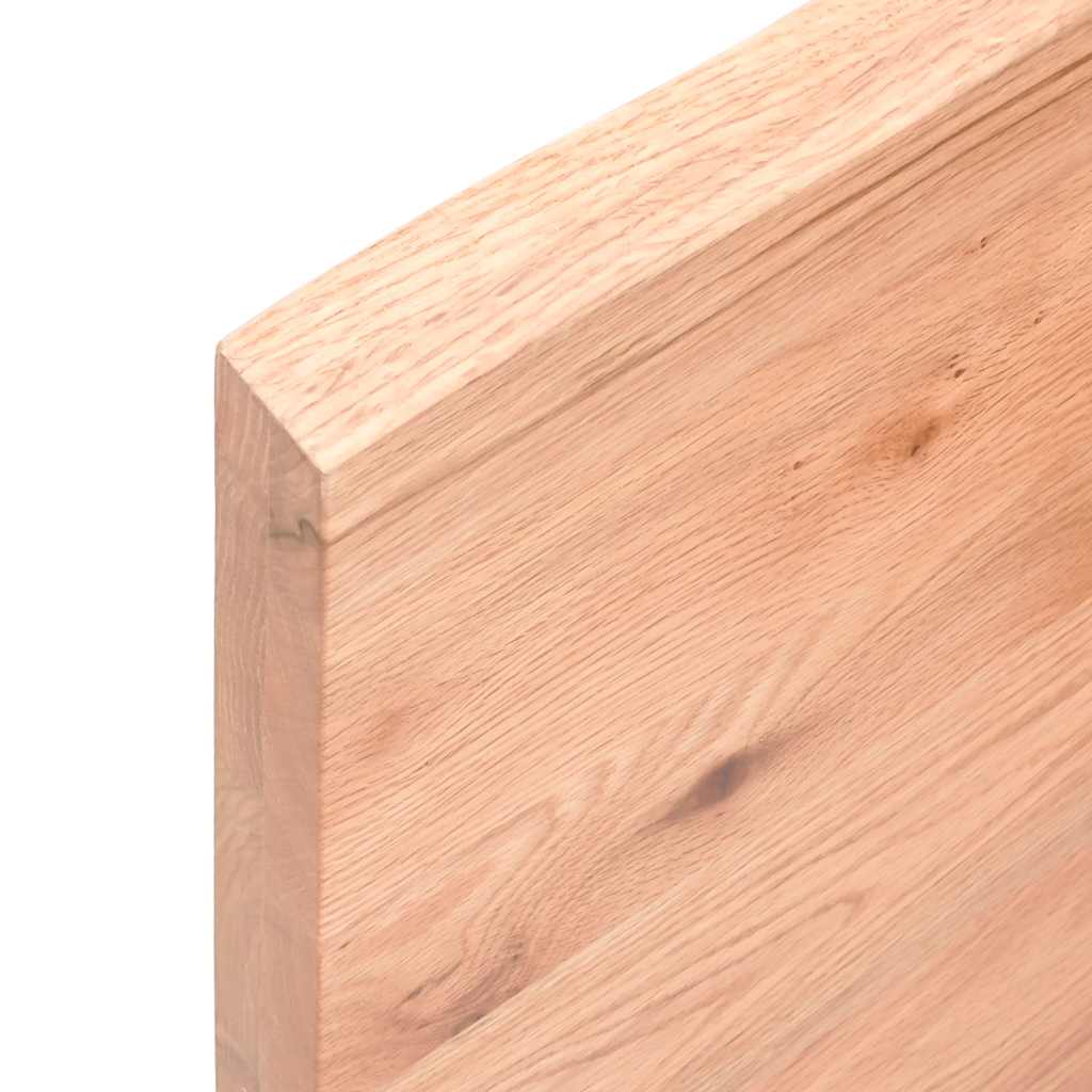 Bordplate lysebrun 120x40x(2-4)cm behandlet heltre naturlig