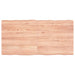 Bordplate lysebrun 120x60x(2-6)cm behandlet heltre naturlig