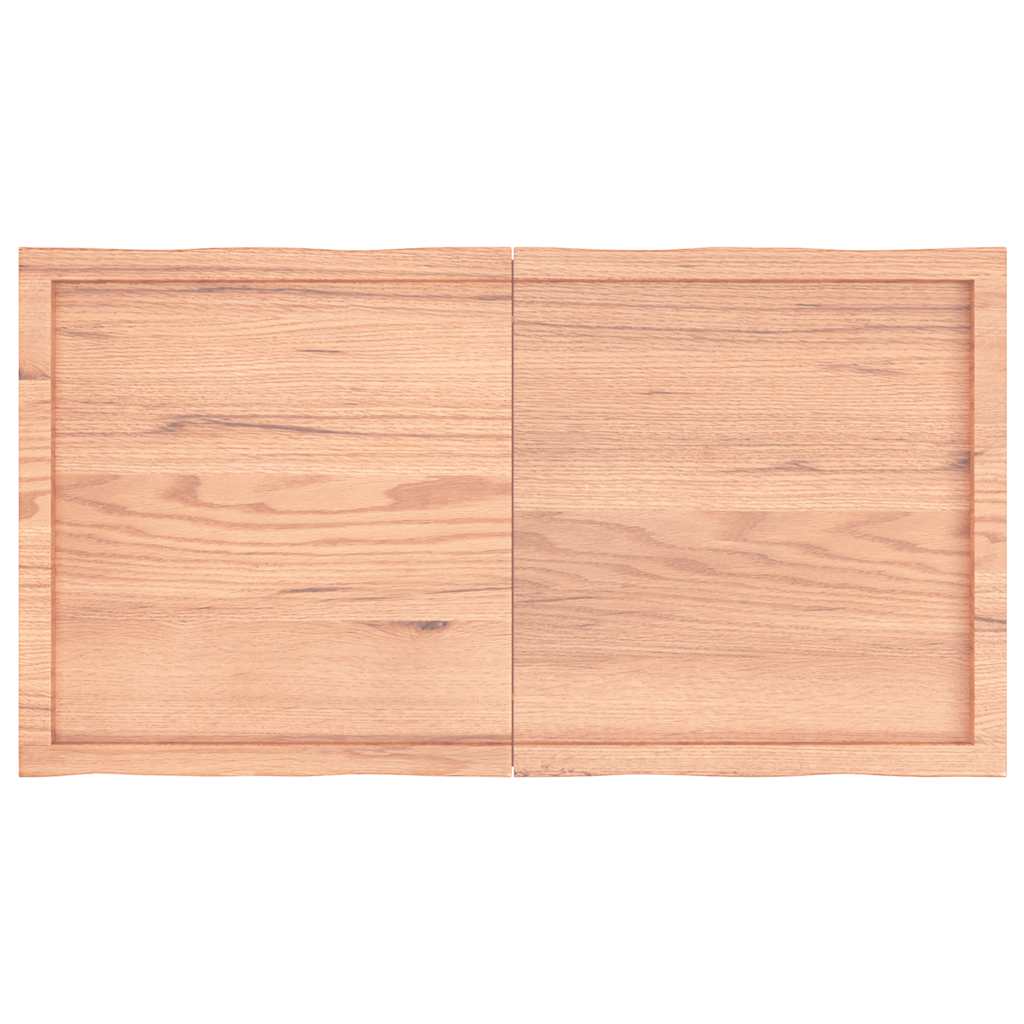 Bordplate lysebrun 120x60x(2-6)cm behandlet heltre naturlig