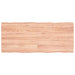 Bordplate lysebrun 140x60x(2-6)cm behandlet heltre naturlig