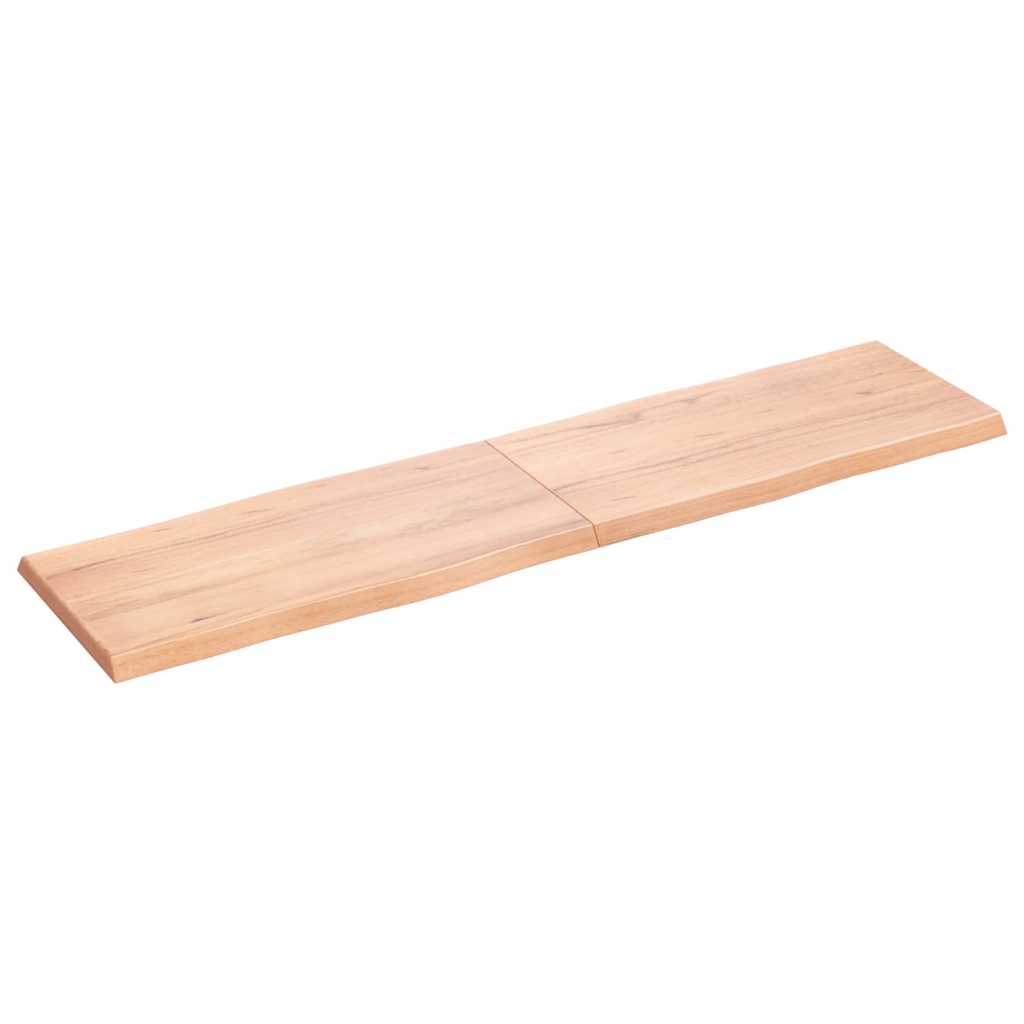Bordplate lysebrun 160x40x(2-4)cm behandlet heltre naturlig