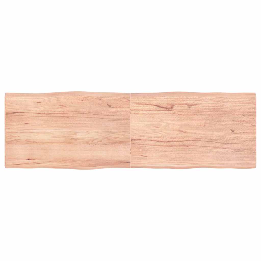 Bordplate lysebrun 160x50x(2-4)cm behandlet heltre naturlig