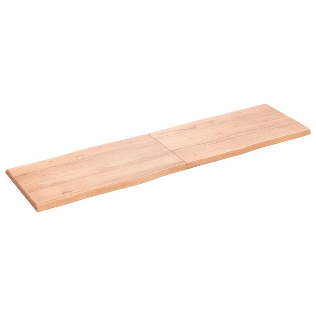 Bordplate lysebrun 180x50x(2-4)cm behandlet heltre naturlig
