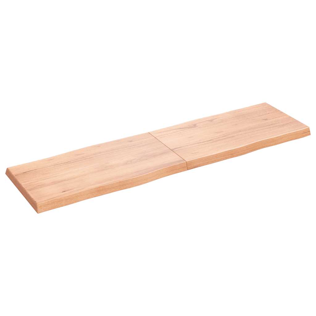 Bordplate lysebrun 180x50x(2-6)cm behandlet heltre naturlig