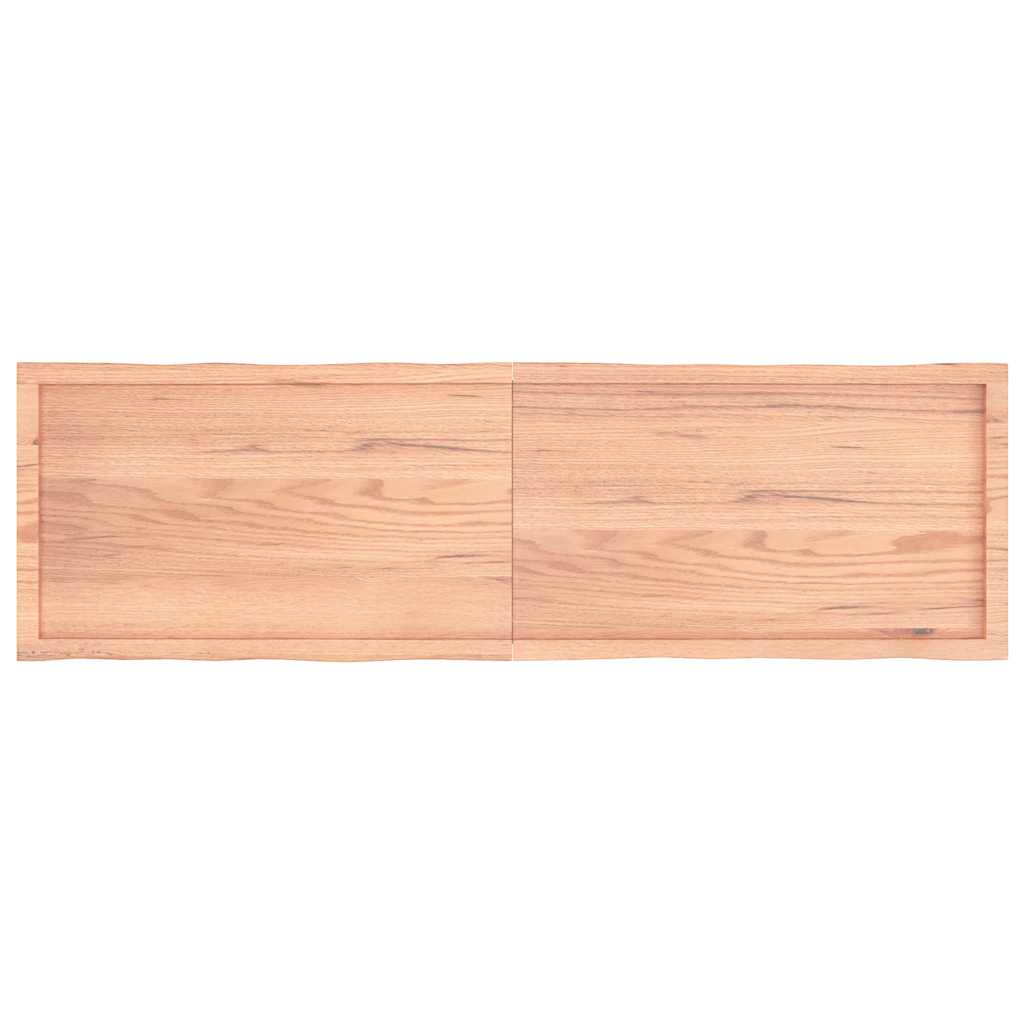 Bordplate lysebrun 180x50x(2-6)cm behandlet heltre naturlig