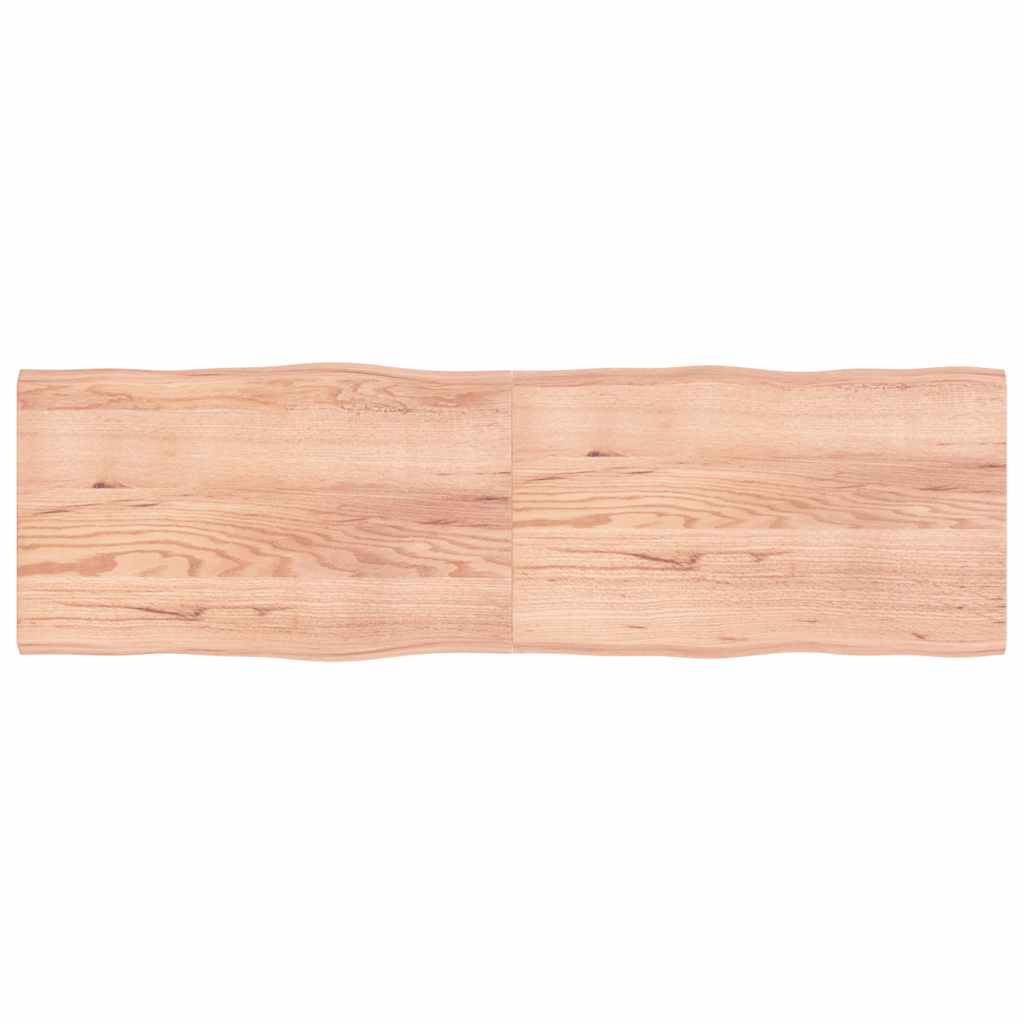 Bordplate lysebrun 200x60x(2-4)cm behandlet heltre naturlig