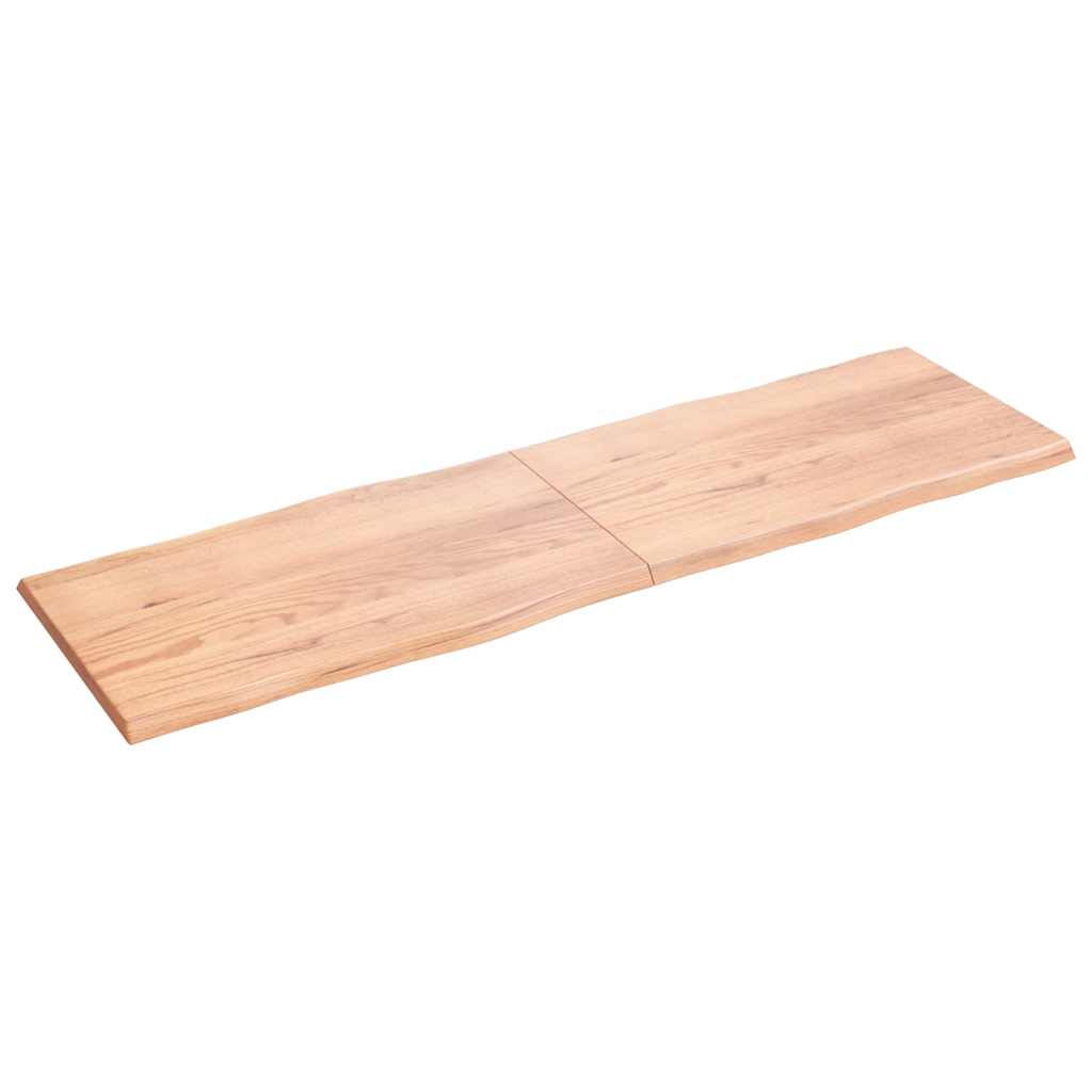 Bordplate lysebrun 200x60x(2-4)cm behandlet heltre naturlig
