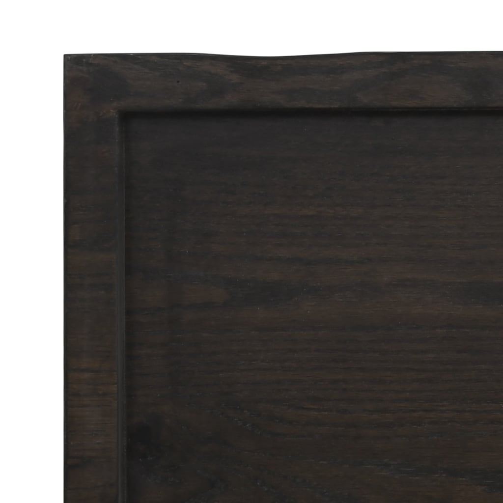 Bordplate mørkebrun 120x60x(2-4)cm behandlet heltre naturlig