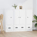 Highboards 3 stk hvit konstruert tre