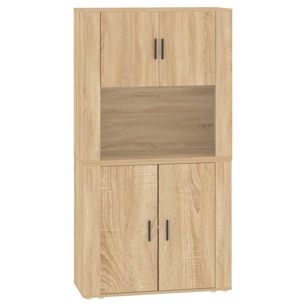 Highboard sonoma eik konstruert tre vidaXL