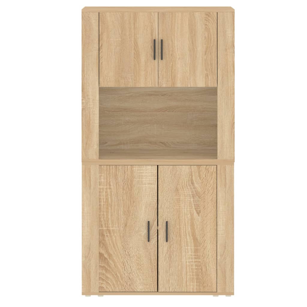 Highboard sonoma eik konstruert tre vidaXL