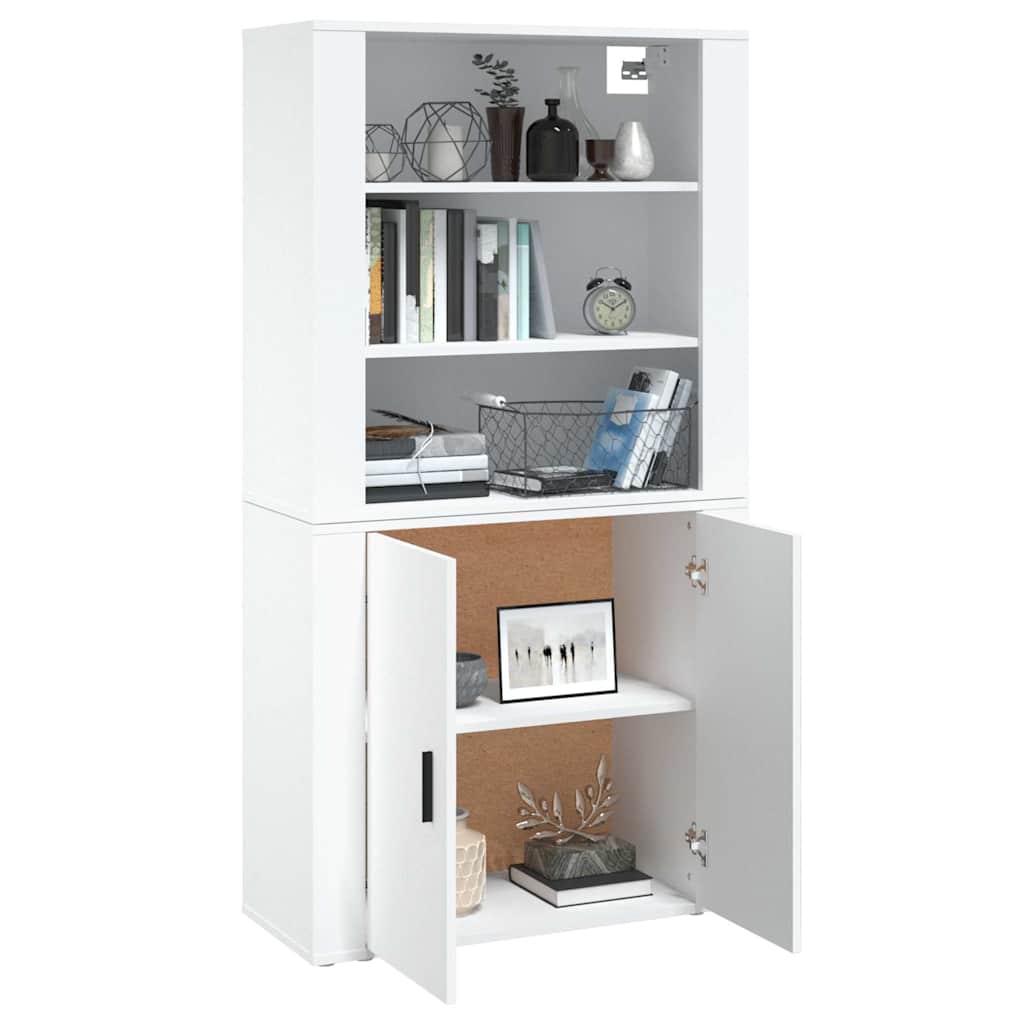 Highboard hvit konstruert tre vidaXL