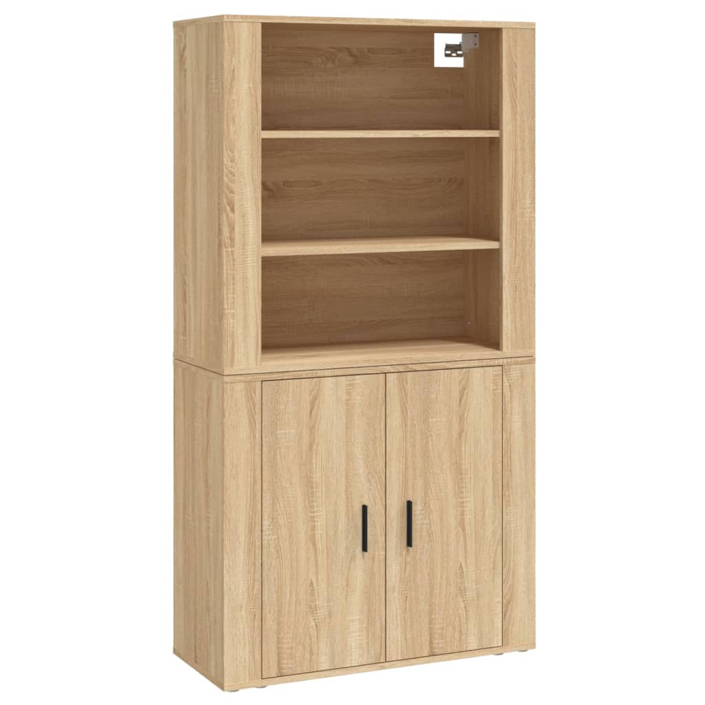 Highboard sonoma eik konstruert tre vidaXL