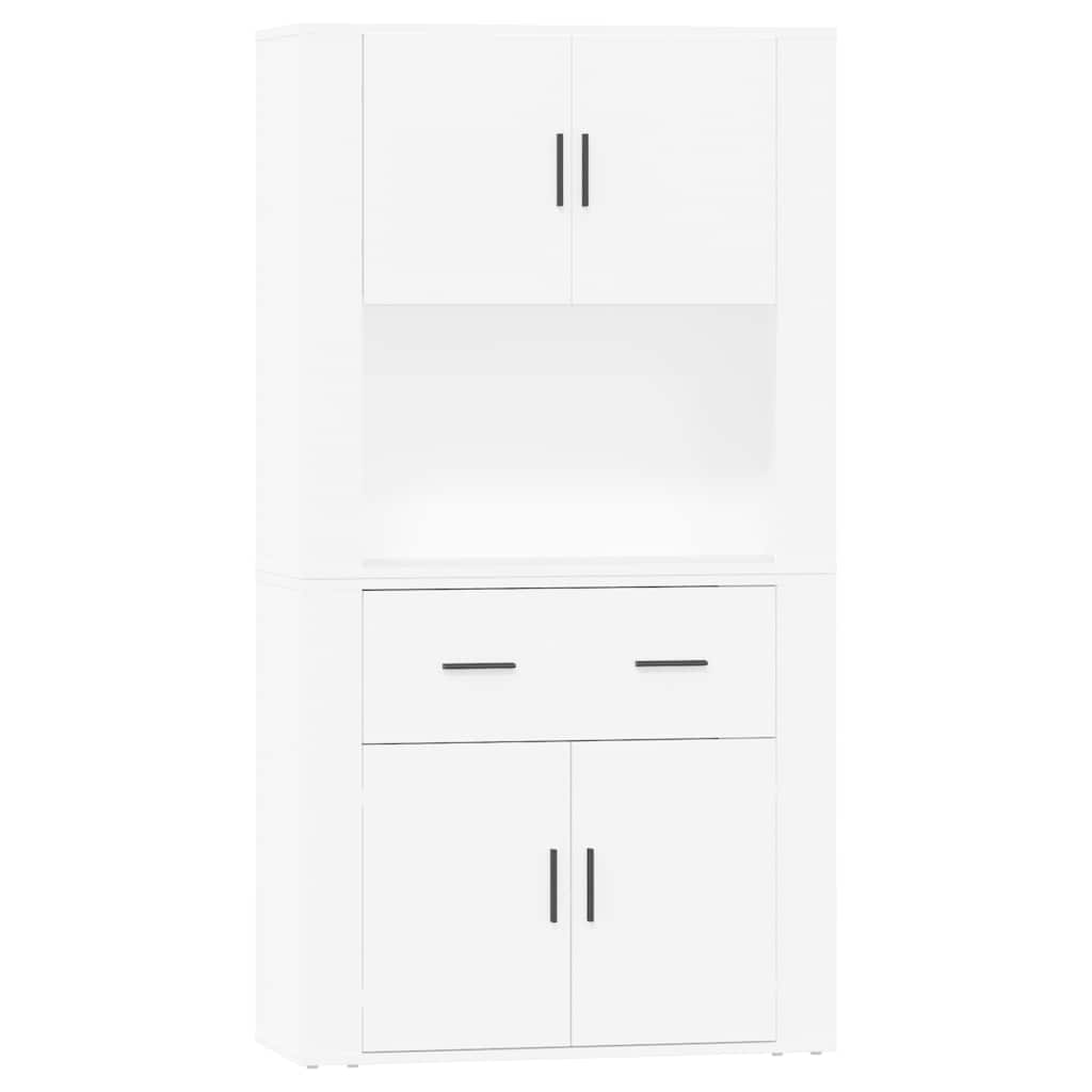 Highboard hvit konstruert tre vidaXL