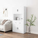Highboard hvit konstruert tre vidaXL