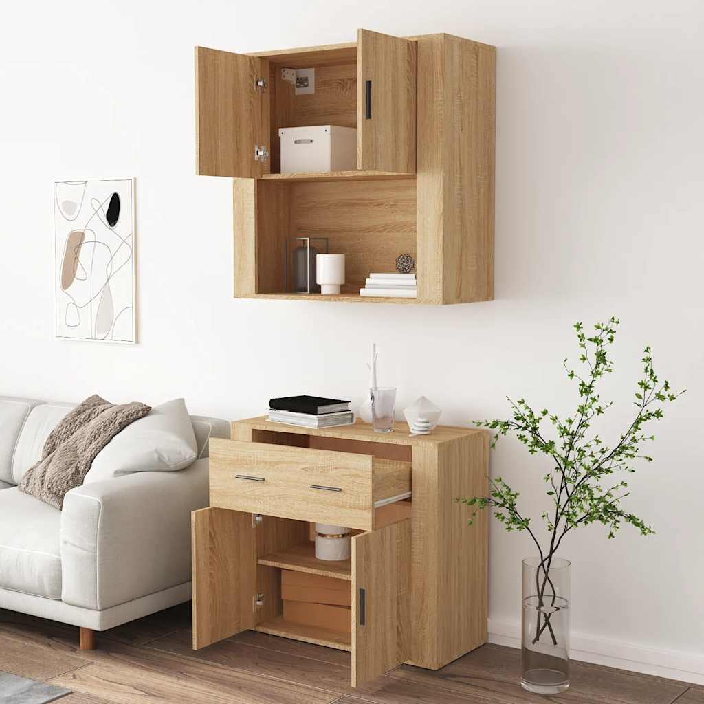 Highboard sonoma eik konstruert tre