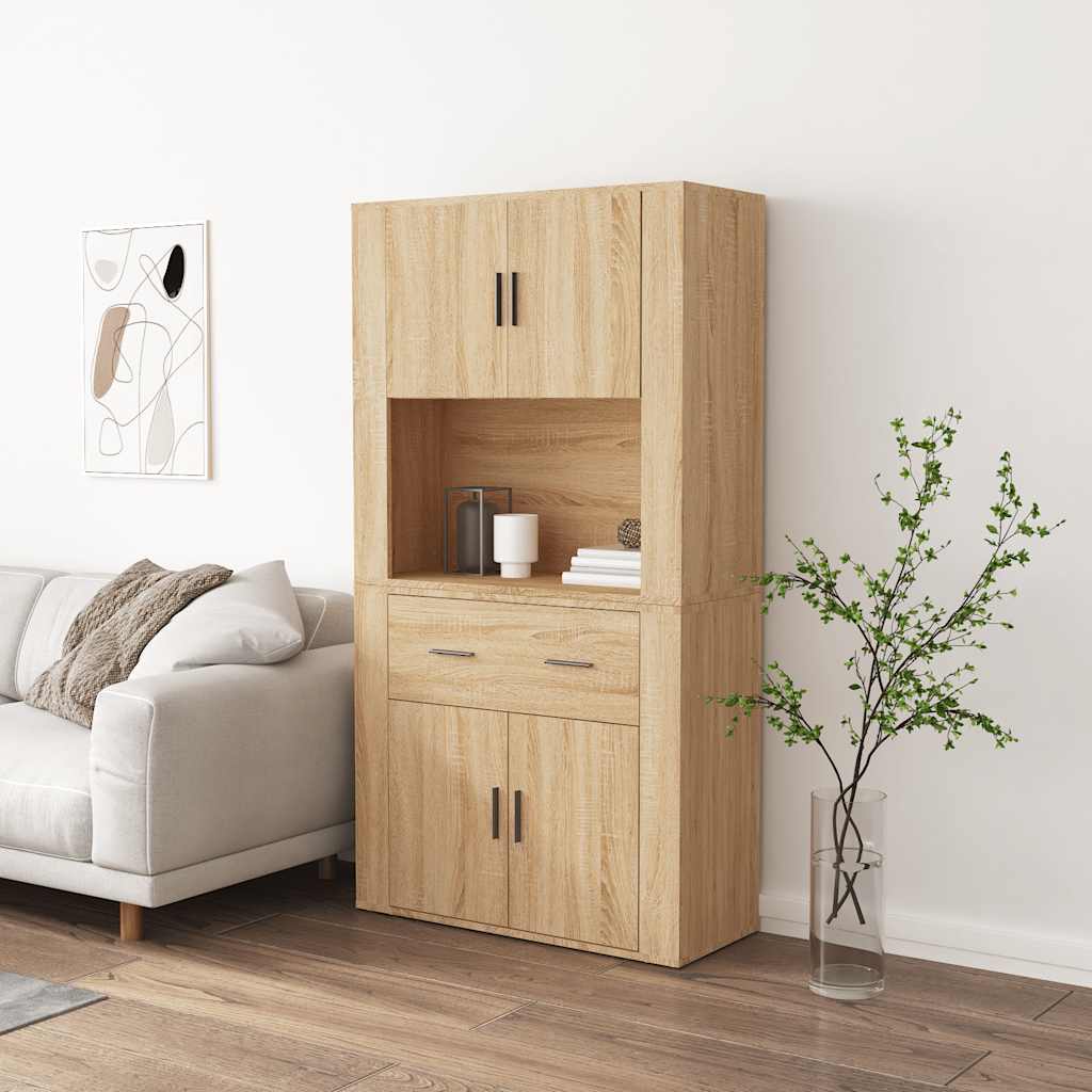 Highboard sonoma eik konstruert tre