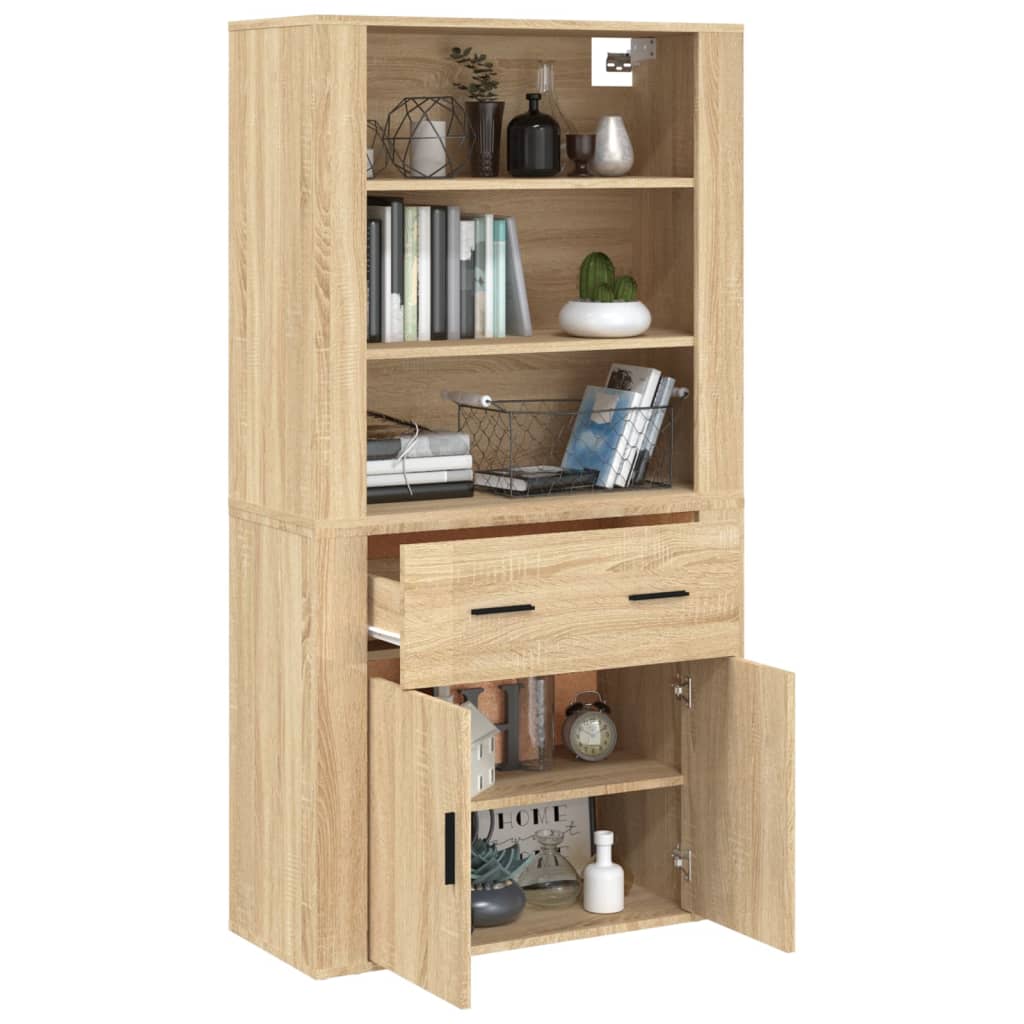 Highboard sonoma eik konstruert tre
