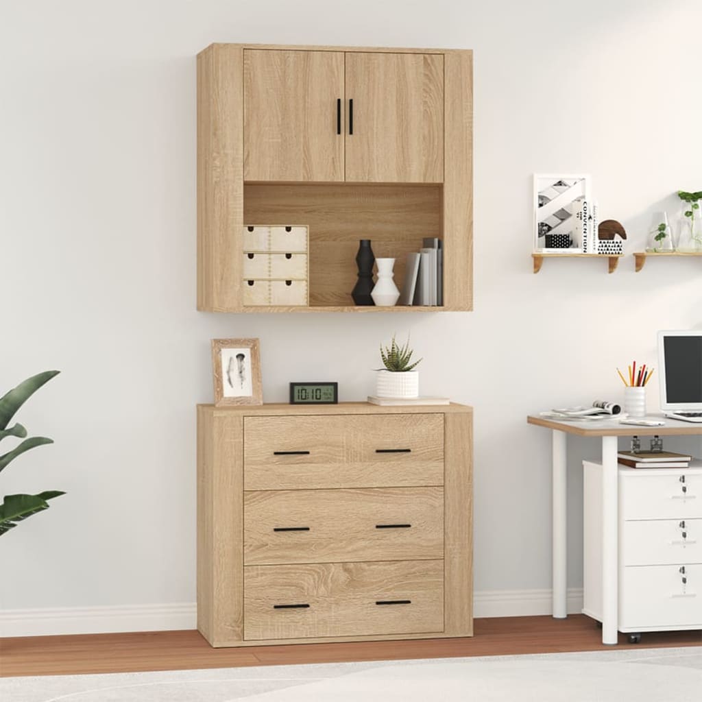 Highboard sonoma eik konstruert tre