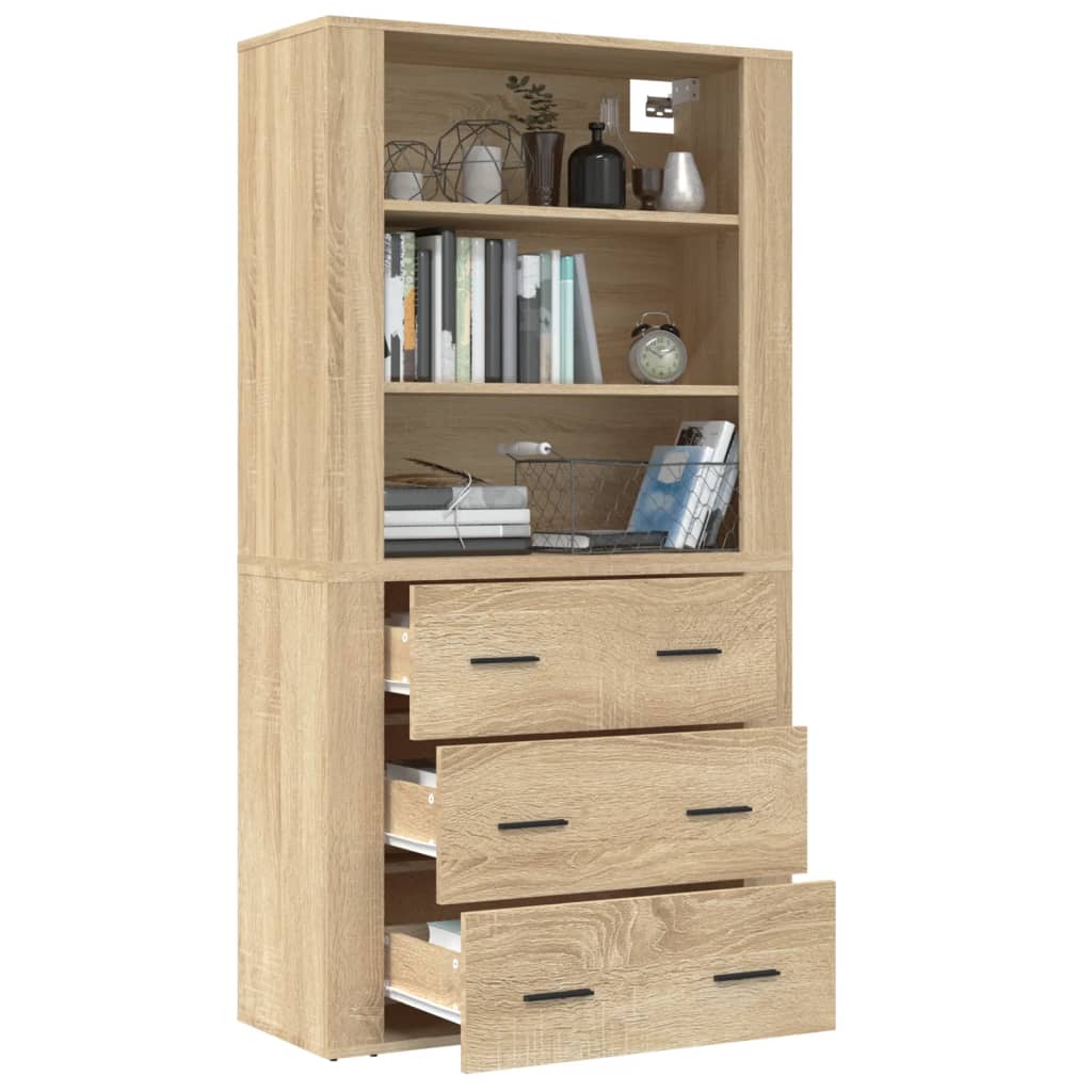 Highboard sonoma eik konstruert tre