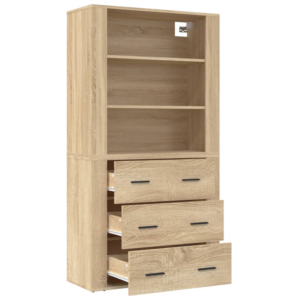 Highboard sonoma eik konstruert tre