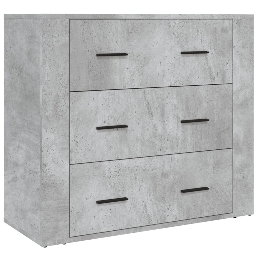 Highboard betonggrå konstruert tre