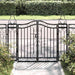 Hageport svart 121x8x100 cm smijern vidaXL