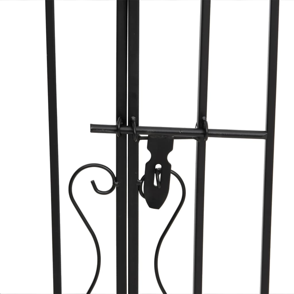 Hageport svart 121x8x120 cm smijern